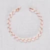 Sparkling Cubic Zirconia Vine Bracelet -Blissful Brides Shop 154218B MROSEGOLD JWLY PROD11 001