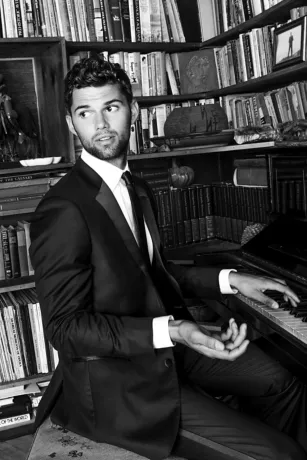 Off-the-Shoulder Long Sleeve Lace Draped Gown 8 Off-the-Shoulder Long Sleeve Lace Draped Gown - Image 6