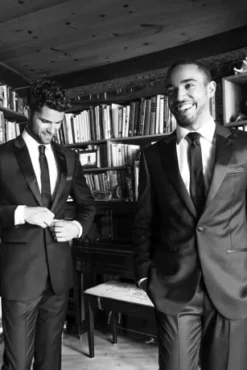 Off-the-Shoulder Long Sleeve Lace Draped Gown 15 Off-the-Shoulder Long Sleeve Lace Draped Gown -Blissful Brides Shop 184213DB 2 PDP Crop Oct16 20 1920x2880