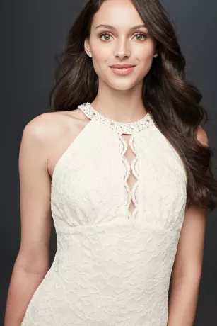 Short Plus Size Wedding Dress With Keyhole Cutout 5 Short Plus Size Wedding Dress With Keyhole Cutout - Image 3