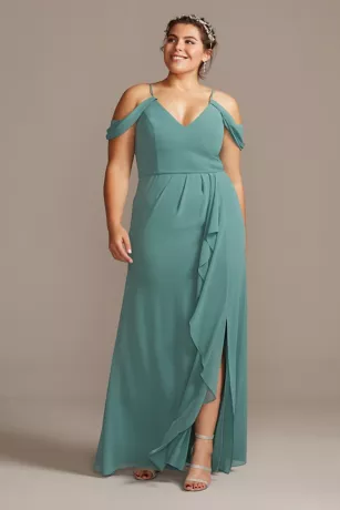 Cascading Off-the-Shoulder Bridesmaid Dress 7 Cascading Off-the-Shoulder Bridesmaid Dress - Image 5