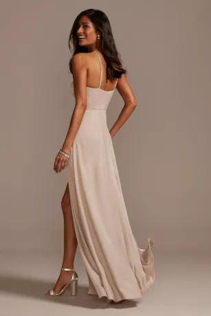 Crepe-Back Satin High Neck Bridesmaid Dress 5 Crepe-Back Satin High Neck Bridesmaid Dress - Image 3