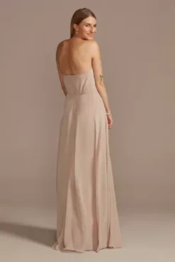 Strapless Full Skirt Tall Bridesmaid Dress -Blissful Brides Shop 4XLF20321 BISCOTTI BM PROD11 93