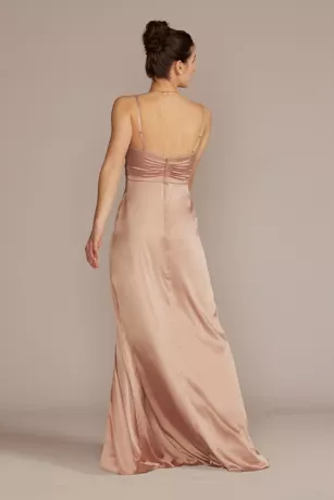 Stretch Charmeuse Empire Waist Bridesmaid Dress 4 Stretch Charmeuse Empire Waist Bridesmaid Dress - Image 2