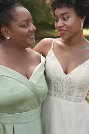 Corset Bodice Tiered Chiffon A-Line Wedding Dress 7 Corset Bodice Tiered Chiffon A-Line Wedding Dress - Image 5