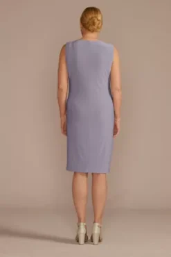 Short Embroidered Soutache Jacket Dress -Blissful Brides Shop 7077 ORCHID MOB PROD4 152