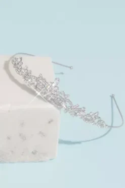 Marquise Crystal Accented Flower Girl Tiara