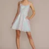 Short Iridescent Sequin A-Line Dress -Blissful Brides Shop 8205BZ1D MOPAL JRPARTY PROD2 019