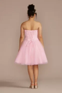 3-Piece Floral Glitter Corset Quince Ball Gown -Blissful Brides Shop 8FR2302 MPETAL QUINCE PROD3 216