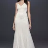 Beaded Sheath V-Neck Dress With Godets -Blissful Brides Shop AP2E205240 IVYNUDE DBSTU PROD11 024