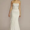 Satin Strapless Mermaid Wedding Dress -Blissful Brides Shop BLANKSTRUMPETMISSY NOCOLOR DBSTU PROD3 0040