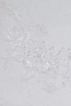 Lace Long Sleeve Keyhole Back Wedding Dress -Blissful Brides Shop CWG893 WHITE OLEG SWATCH PROD3