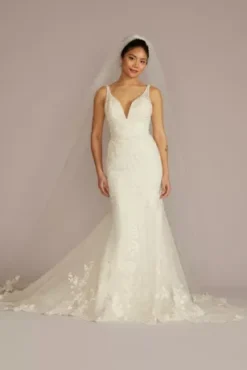 Removable Train Mermaid Wedding Dress