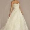 Strapless Beaded Lace Ball Gown Wedding Dress -Blissful Brides Shop CWG960 IVORY OLEG PROD12 191