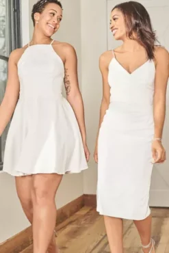 Floral Jacquard Halter Mini A-Line Dress -Blissful Brides Shop D24NY22095V1 PDP Crop APR25 1920x2880