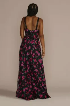 Floral Embroidered Sweetheart A-Line -Blissful Brides Shop D24NY22627 FLORALMUL PROD9 PRM 2242