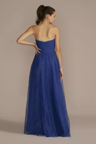 Off-the-Shoulder Glitter Tulle Ball Gown 4 Off-the-Shoulder Glitter Tulle Ball Gown - Image 2