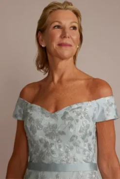 Sweetheart Off The Shoulder A-Line With Appliques -Blissful Brides Shop D40NY22374 LTBLUE MOB PROD5 V2 101