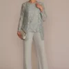 Three-Piece Sparkle Lace Pantsuit 2 Three-Piece Sparkle Lace Pantsuit -Blissful Brides Shop D40NY22388 MYSTIC MOB PROD4 045