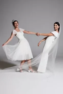 Cuffed Off-the-Shoulder Stretch Crepe Jumpsuit -Blissful Brides Shop DB3230 3 PDP Crop JUN25 1920x2880