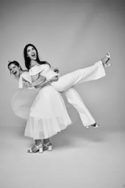 Cuffed Off-the-Shoulder Stretch Crepe Jumpsuit -Blissful Brides Shop DB3230 5 PDP Crop JUN25 1920x2880