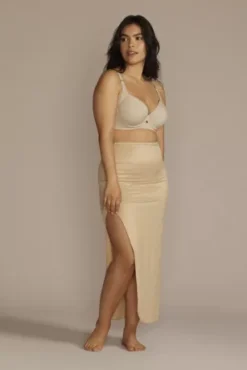 Full Length Skirt Slip -Blissful Brides Shop DB3892 NUDE LING OM PROD7 031