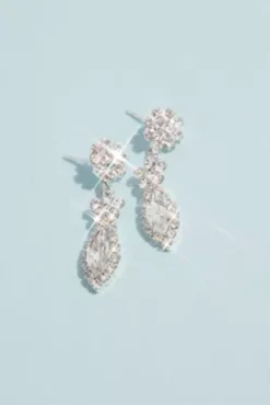 Mixed Crystal Quinceanera Matching Jewelry Set -Blissful Brides Shop DMJ17884E MSILVER JWLY PROD5 4