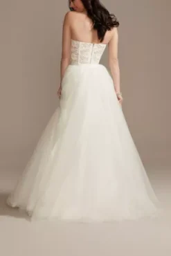 Long Tulle Wedding Separates Skirt -Blissful Brides Shop DS152132 SOFTWHITE DBSTU PROD3 143