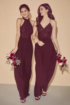 Spaghetti Strap Sequin Lace Jersey Sheath Dress -Blissful Brides Shop DS270003 PDP Crop 1920x2880