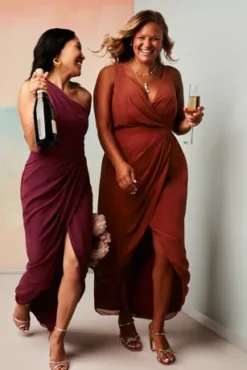 Tank Draped Chiffon Tulip Hem Bridesmaid Dress -Blissful Brides Shop F20217 PDP Crop SEP9 1920x2880
