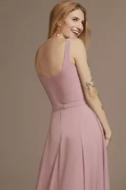 Bridesmaid Separates Jersey Tank Bodysuit -Blissful Brides Shop F20420 QUARTZ BM PROD5 261