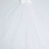 Tulle Communion Veil With Bow -Blissful Brides Shop F73565 WHITE HP PROD3 18
