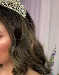 Corded Lace Quince Ball Gown With Bolero -Blissful Brides Shop FR2112 PDP