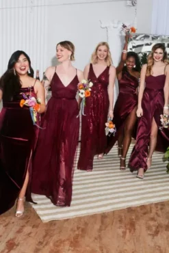 Flocked Tulle Low-Back Bridesmaid Dress 11 Flocked Tulle Low-Back Bridesmaid Dress -Blissful Brides Shop GS290044 PDP Crop JUNE15 1920x2880