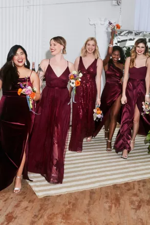 Flocked Tulle Low-Back Bridesmaid Dress 7 Flocked Tulle Low-Back Bridesmaid Dress - Image 5