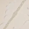 Floral Crystal-Embellished Ribbon Sash -Blissful Brides Shop H22040620MSILVER SASH PROD10 1