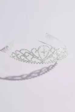 Filigree Cross First Communion Tiara