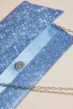 Allover Iridescent Crystal Envelope Clutch -Blissful Brides Shop HBDANI MBLUE HB PROD12 007