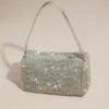 Crystal Embellished Slouchy Purse -Blissful Brides Shop HBKATE SILVER HB PROD7 027