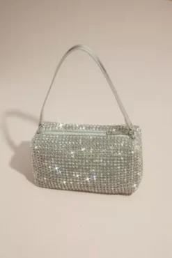 Crystal Embellished Slouchy Purse