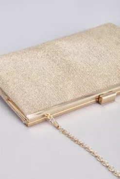 Allover Glitter Metallic Clutch -Blissful Brides Shop HBKYLE MGOLD HB PROD1 003
