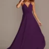 Spaghetti Strap Full Skirt Bridesmaid Dress