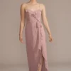 Chiffon Ruffle High-Low Bridesmaid Dress -Blissful Brides Shop Image 4XLF20510 11526971 Quartz