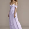 Jersey Twist Knot Empire Waist Bridesmaid Dress 1 Jersey Twist Knot Empire Waist Bridesmaid Dress -Blissful Brides Shop Image F20537 11537951 Iris