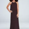 Flounced Crinkle Chiffon Junior Bridesmaid Dress -Blissful Brides Shop Image JB9879 11017266 Truffle