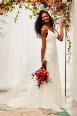Beaded Spaghetti Strap Wedding Dress 11 Beaded Spaghetti Strap Wedding Dress -Blissful Brides Shop MS251249 2 PDP Crop JUNE15 1920x2880