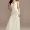 Beaded Spaghetti Strap Wedding Dress -Blissful Brides Shop MS251249 IVORY MS PROD3 220