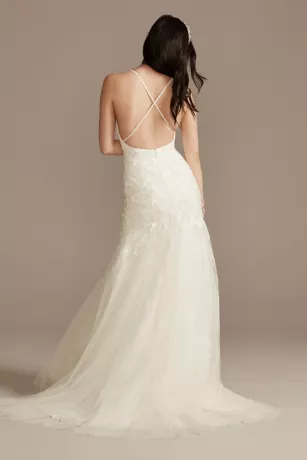 Beaded Spaghetti Strap Wedding Dress 4 Beaded Spaghetti Strap Wedding Dress - Image 2