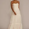 Strapless Chiffon A-Line Wedding Dress -Blissful Brides Shop MS251260 IVYSTONE MS PROD3 018
