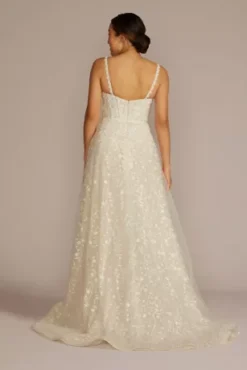 Embroidered Lace A-Line Wedding Dress -Blissful Brides Shop MS251265 IVYCHAMP MS PROD4 173